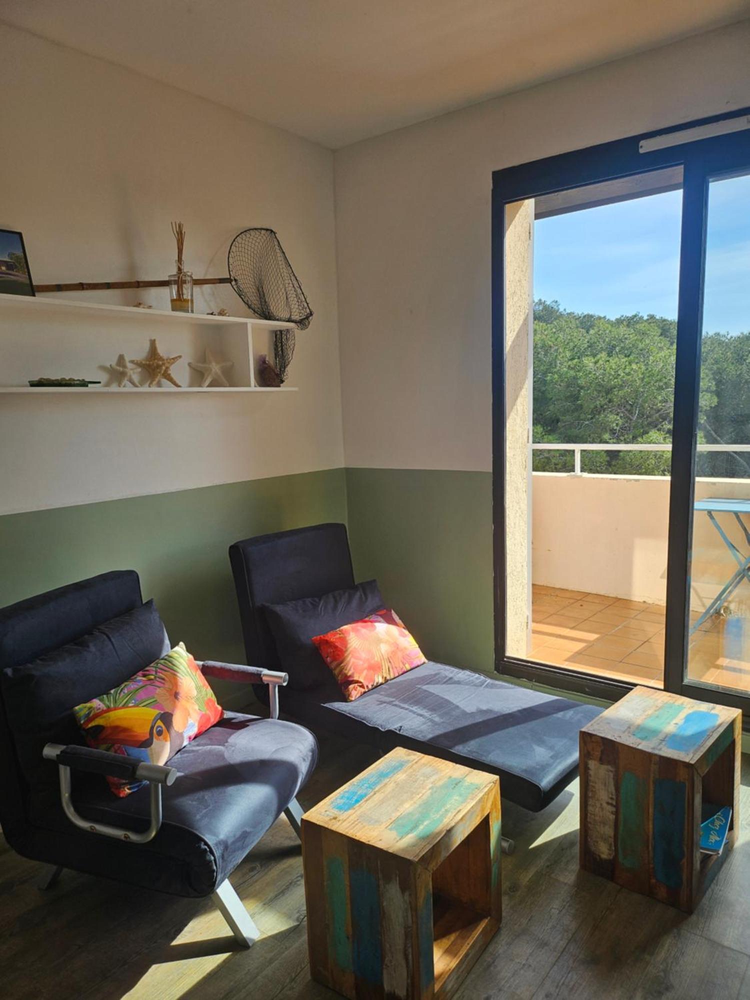 Domaine De La Coudouliere, T2 Climatise Terrasse Vue Mer Sans Vis A Vis Plage A 100M Six-Fours-les-Plages Δωμάτιο φωτογραφία